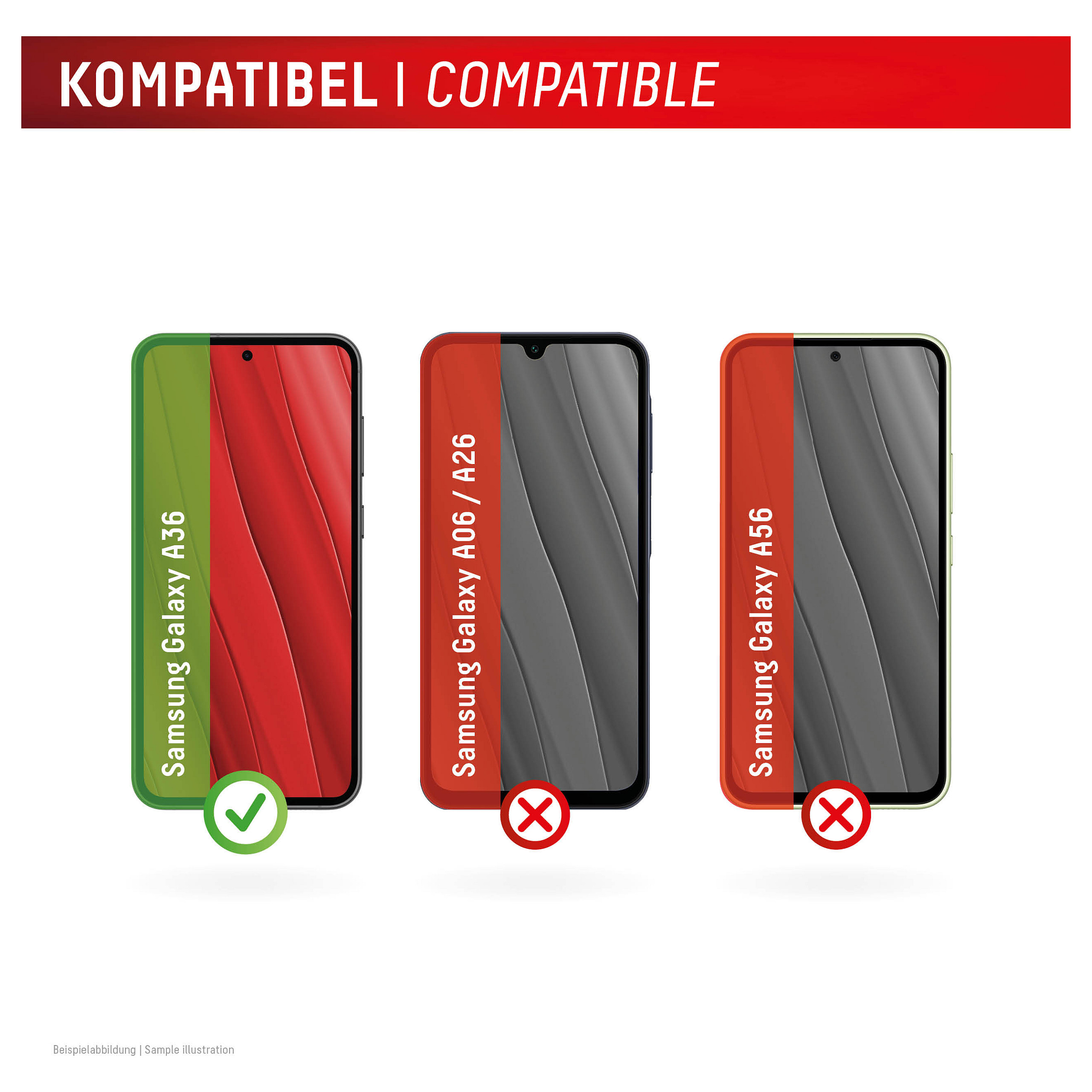 Mbrojtëse për ekran Displex / Samsung Galaxy A36 / Xham Tempered Glass 10H - Transparente - 6