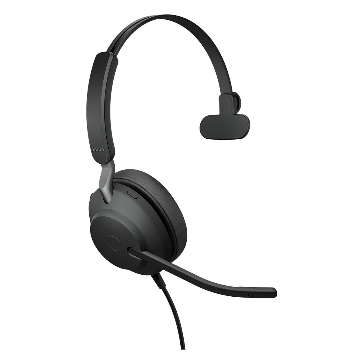 Kufje me kabllo Jabra Evolve2 40 UC Mono / USB-A / 40mm / Mikrofon me reduktim të zhurmës - Zezë - 3
