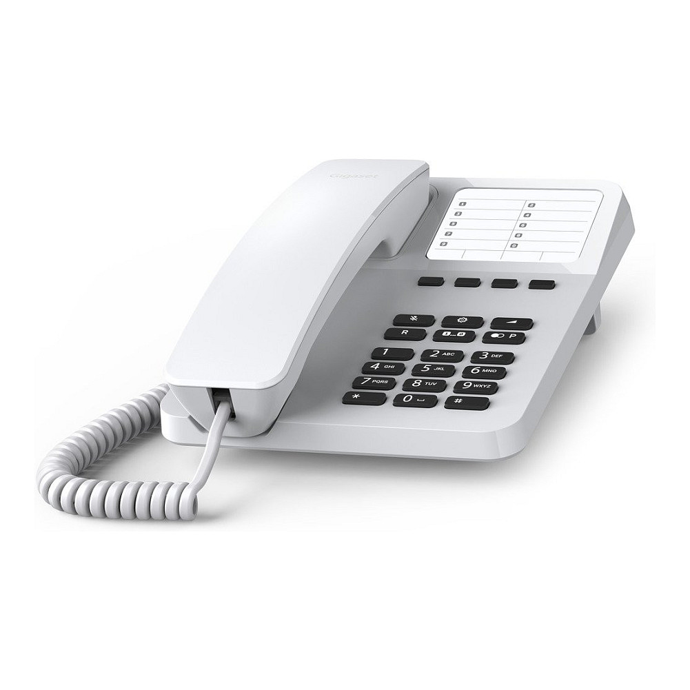 Telefon Gigaset DESK 400 / Analog / 10 Taste për Thirrje të Shpejtë - Bardhë - 2