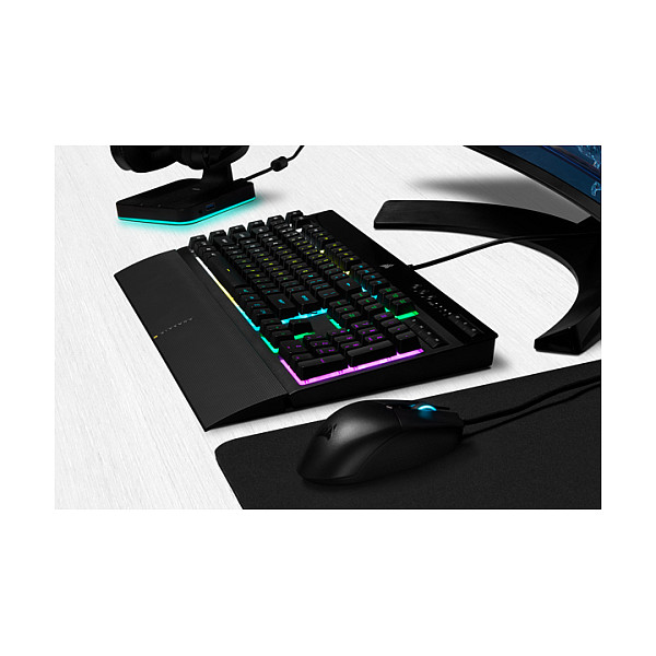 Tastierë Gaming Corsair K55 RGB PRO / Full-Size / Membrane / AZERTY Francez / RGB / 6 Macro Keys / Anti-Ghosting / USB - Zezë - 7