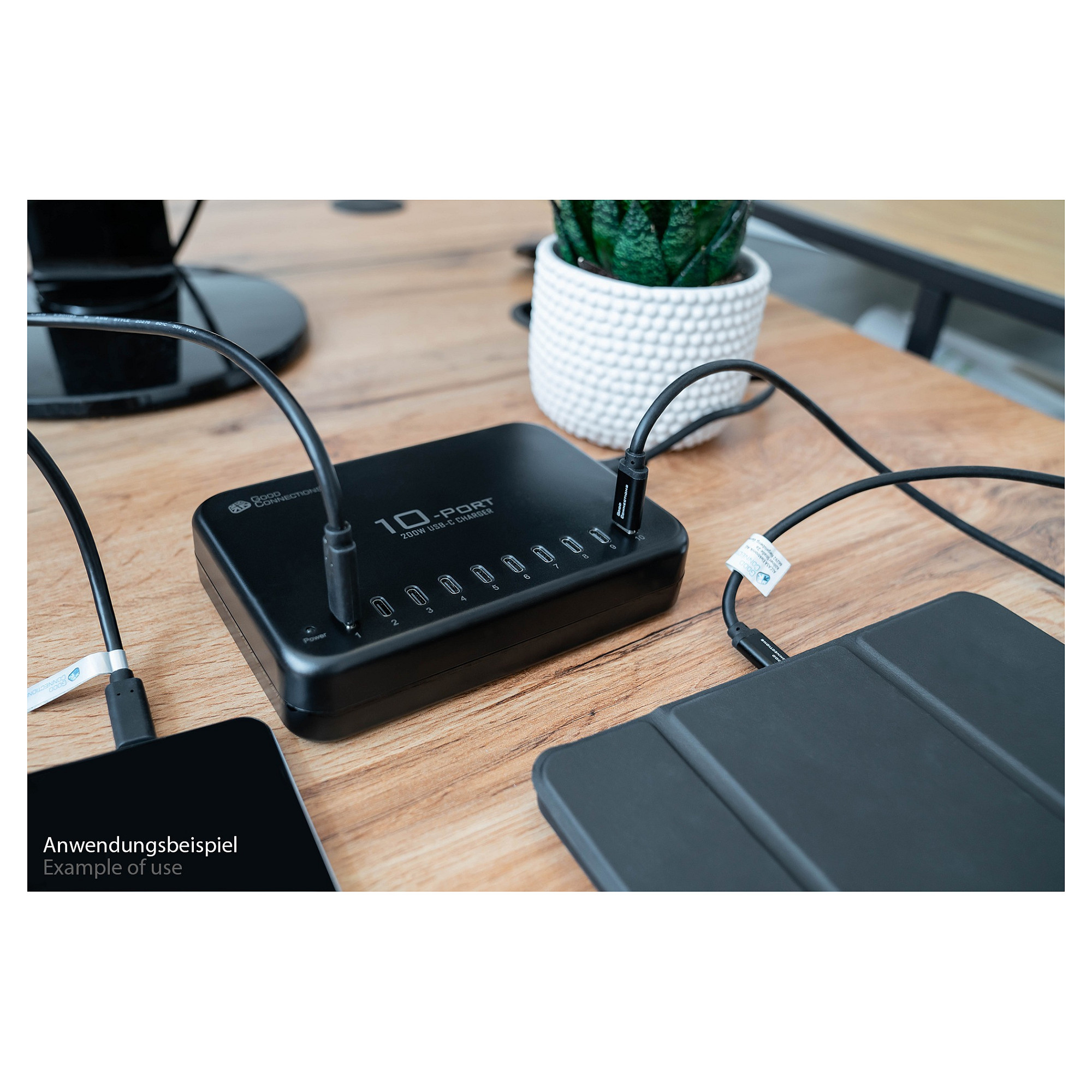 Stacion Karikimi USB-C Good Connections / 200W / 10x USB-C / PD 3.0 / Quick Charge 3.0 – Zezë - 5