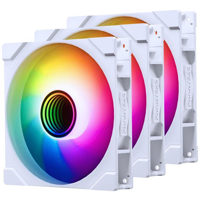 Ftohës për Kasë Phanteks M25G2-140 Reverse / 140mm / 1800 RPM / PWM / D-RGB / 3 Copë – Bardhë - 2