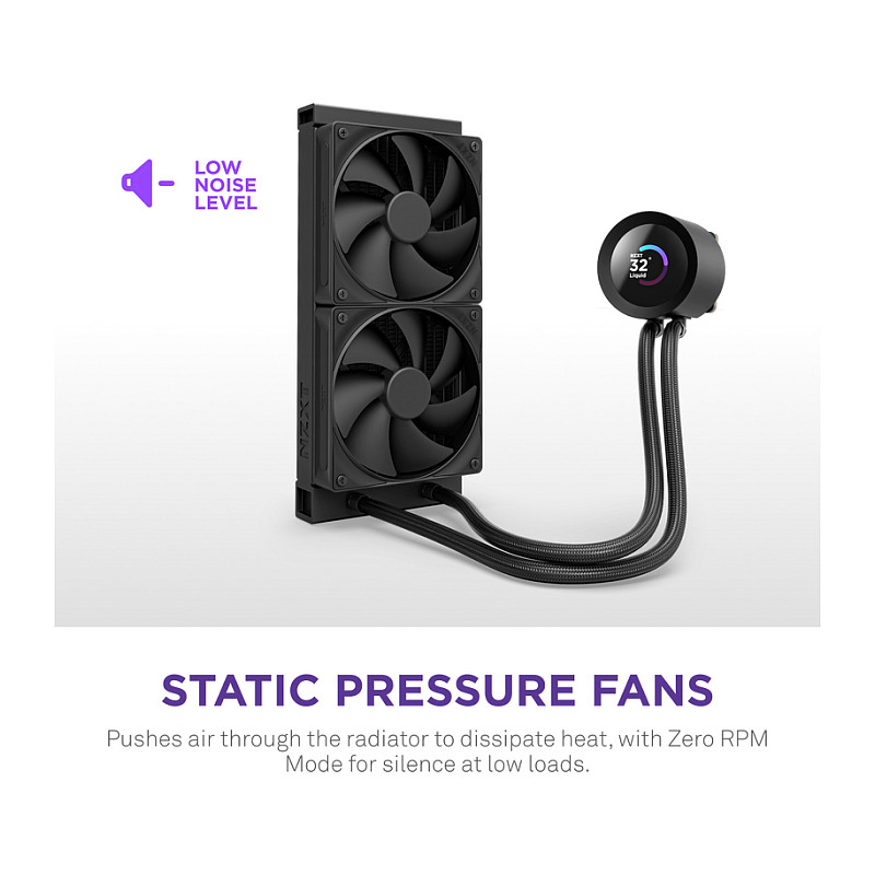 Ftohës për Procesor NZXT Kraken Plus 240 / 240mm / AIO / LCD - Zezë - 6