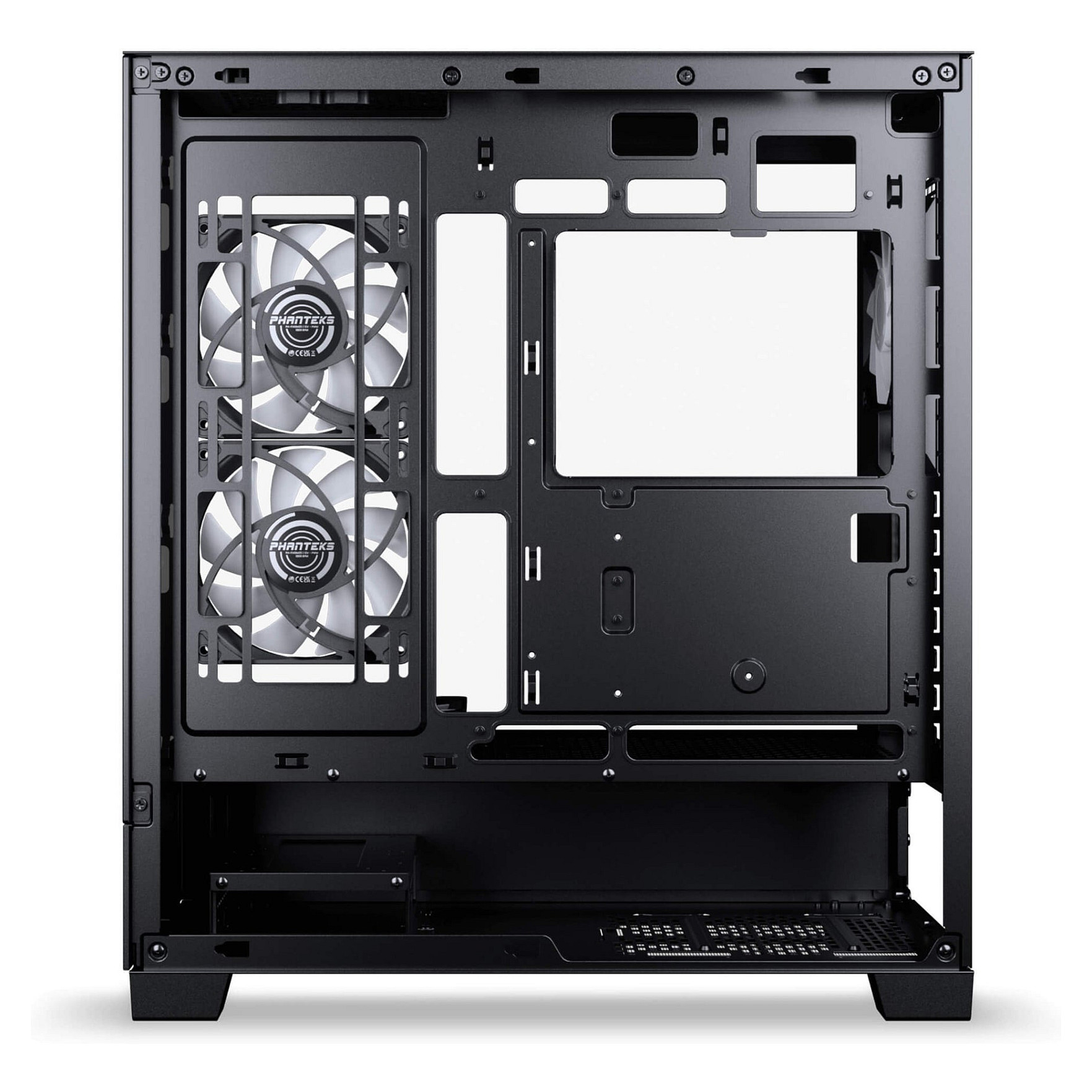 Kasë PC Phanteks XT View Matrix / Midi Tower / ATX / 2x 120mm + 1x 120mm Fan / Tempered Glass / Matrix Display - Zezë - 5