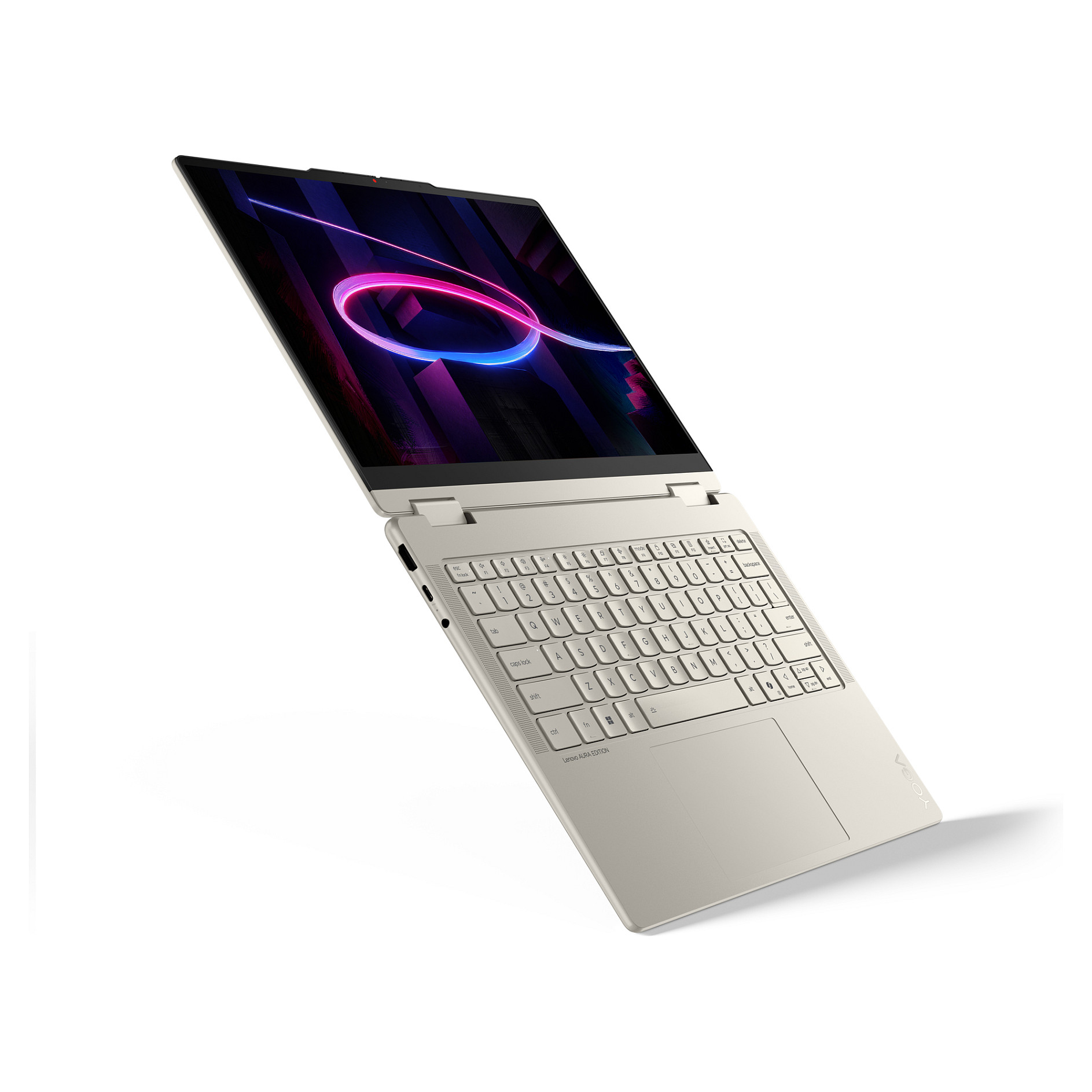 Laptop Lenovo Yoga 7 14IPH11 2-in-1 Copilot+ / Core Ultra 5 325 / 16GB LPDDR5X / 512GB / 14" WUXGA OLED Touch 60Hz / Intel Graphics - Zezë/Hiri - 4