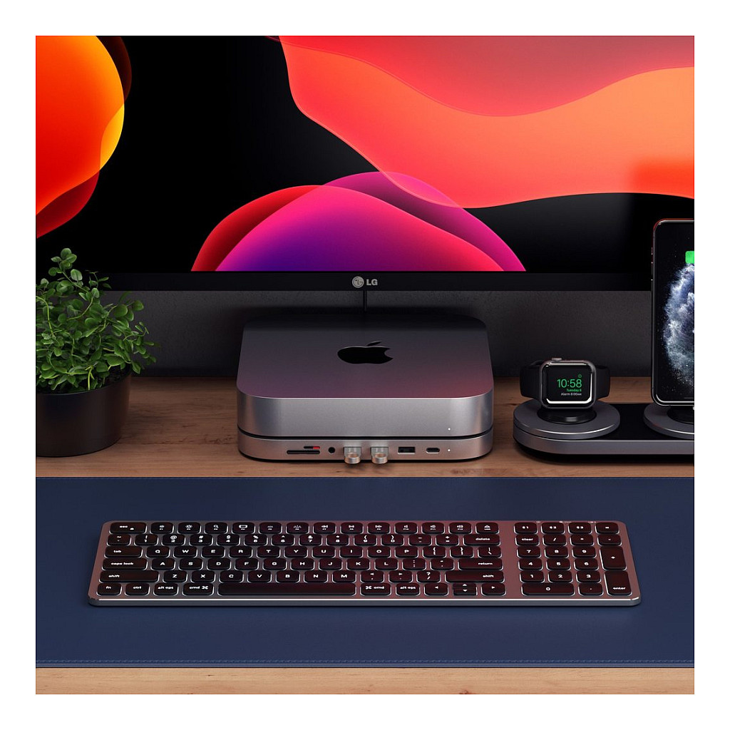 Tastierë Pa kabllo Satechi Aluminium BT Backlit / QWERTZ DE / Bluetooth 5.0 / NumPad / USB-C - Hiri - 6