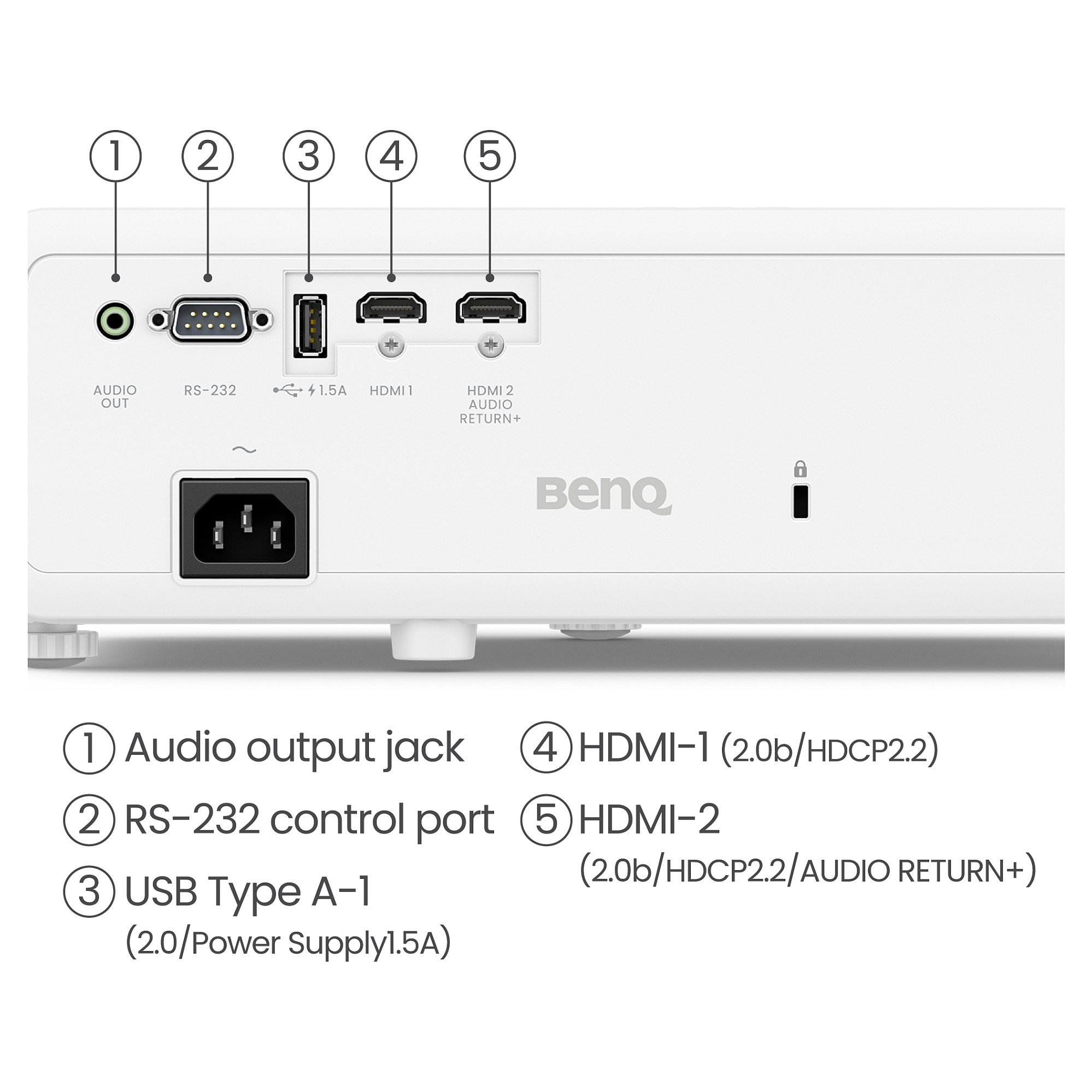 Projektor BenQ TK710 DLP / UHD 4K (3840 x 2160) / 3200 lumen / Laser / HDMI 2.0b + RS-232 - Gri - 6