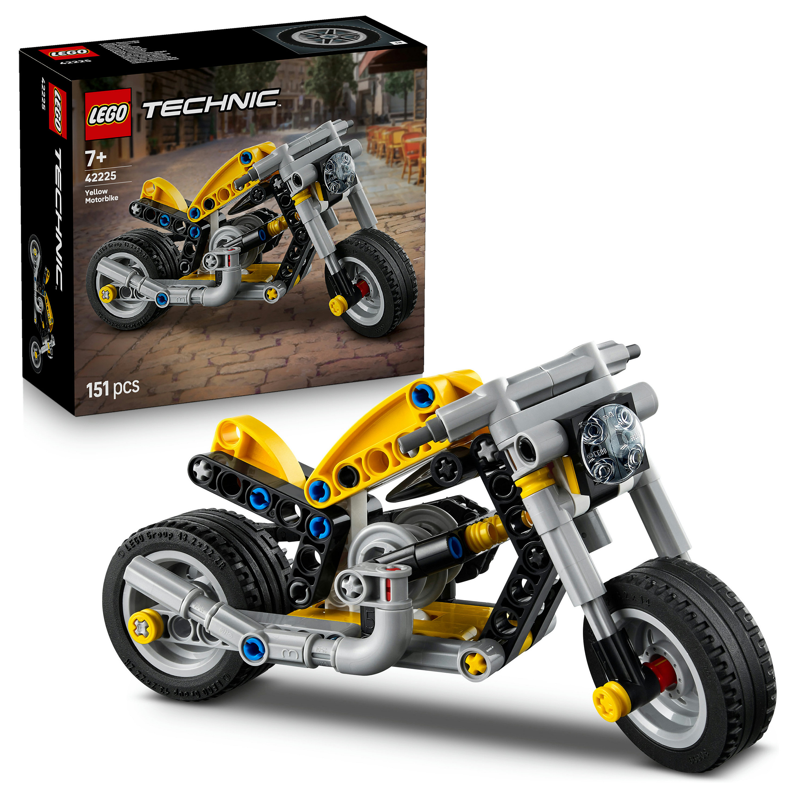 LEGO Technic Yellow Motorbike 42225 - 14