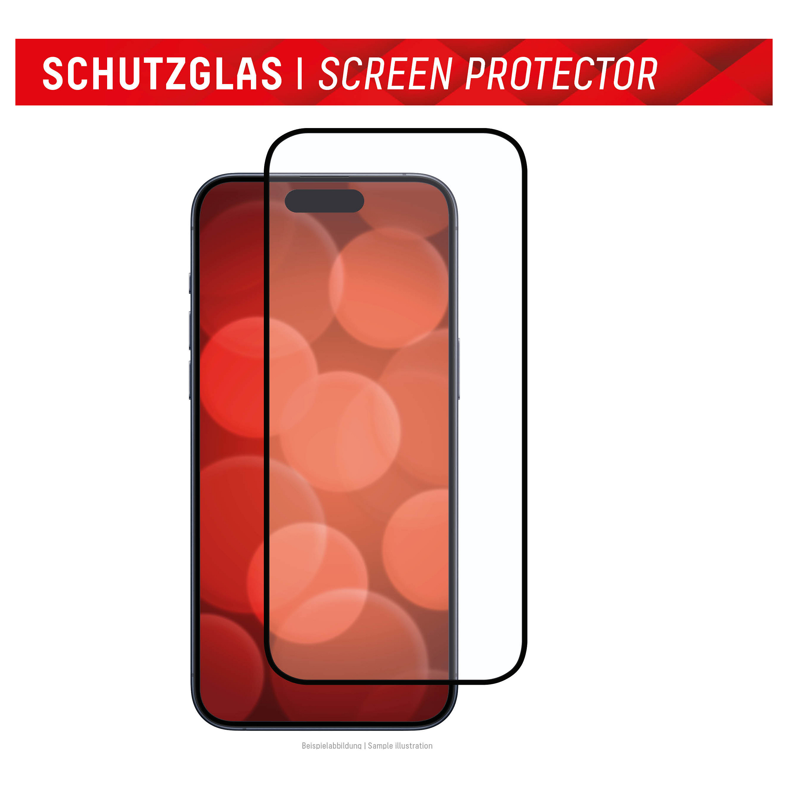 Mbrojtëse për ekran Displex 01842 / iPhone 15 / iPhone 15 Pro / Xham i Temperuar 10H – Transparente - 7
