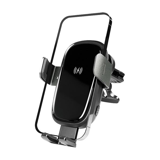 Adapter telefoni për veturë LogiLink PA0277 / Wireless Charging / Gravity Trigger / 360° / 15W – Zezë - 4