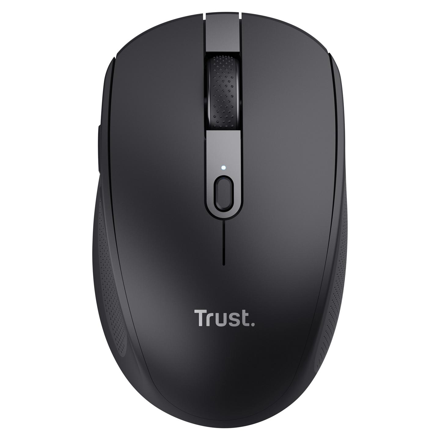 Maus pa Kabllo Trust Ozaa Compact, 3200DPI, 6 Butona, Silent Click, Bluetooth + 2.4GHz USB - Zezë - 3