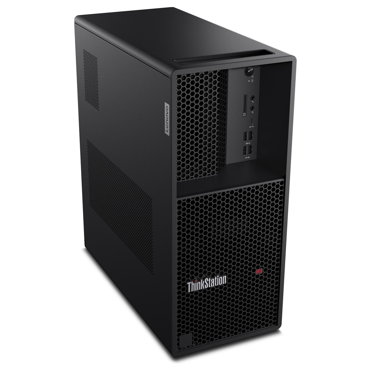 Kompjuter Lenovo Thinkstation P3 Tower G2 / Ultra 7 265K / 64GB DDR5 / 1TB / Intel Graphics - Zezë - 4