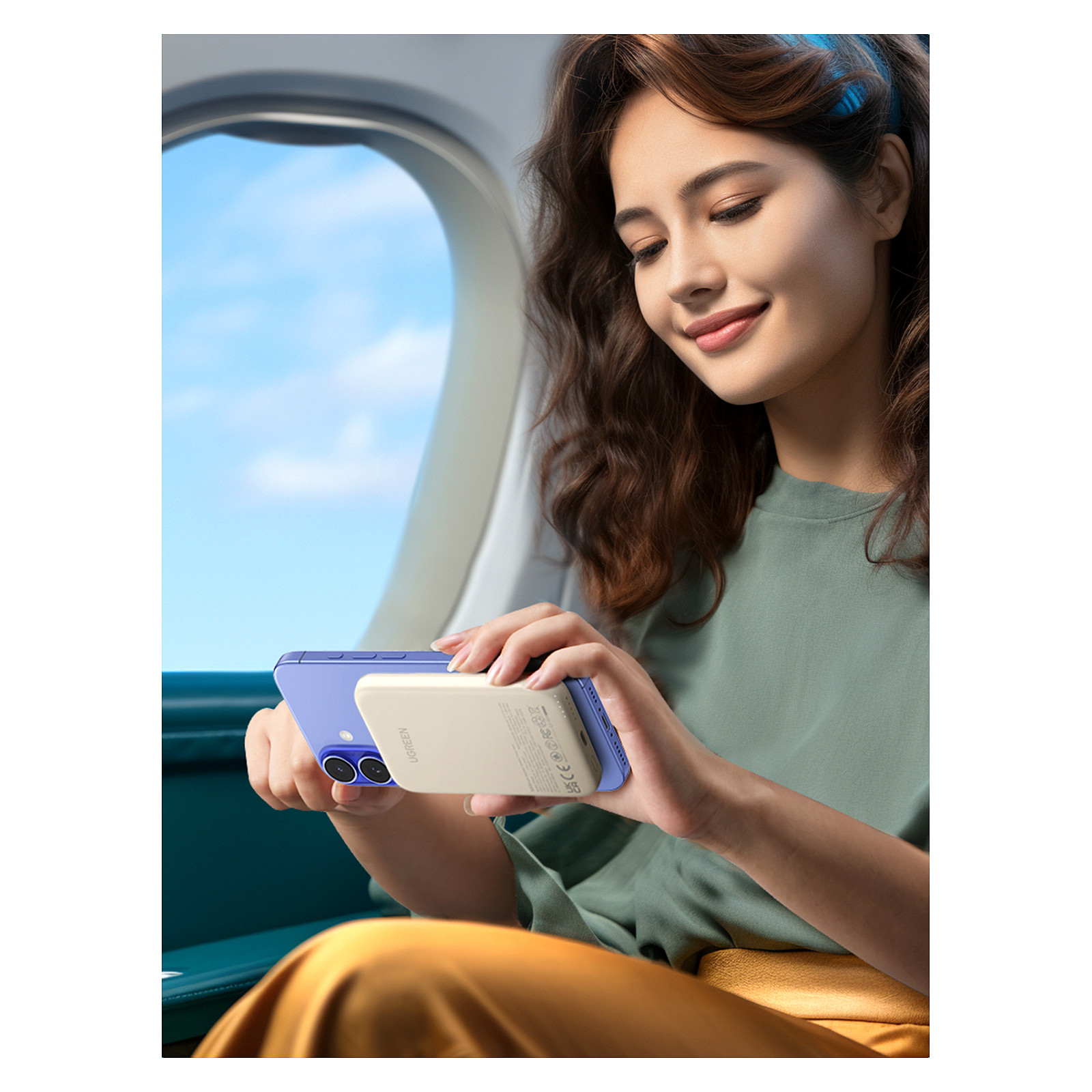 Powerbank UGREEN 25207 / 5.000mAh / USB-C 15W / Wireless 7.5W / Magnetic - 10