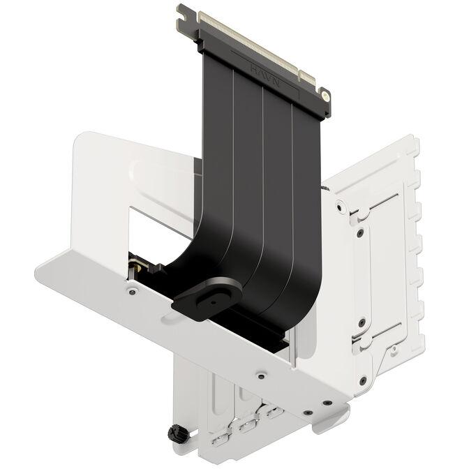 Mbajtës Vertikal për Kartelë Grafike HAVN HS 420 / PCIe 5.0 Riser / deri në 4.5-Slot / 470mm - Bardhë - 2