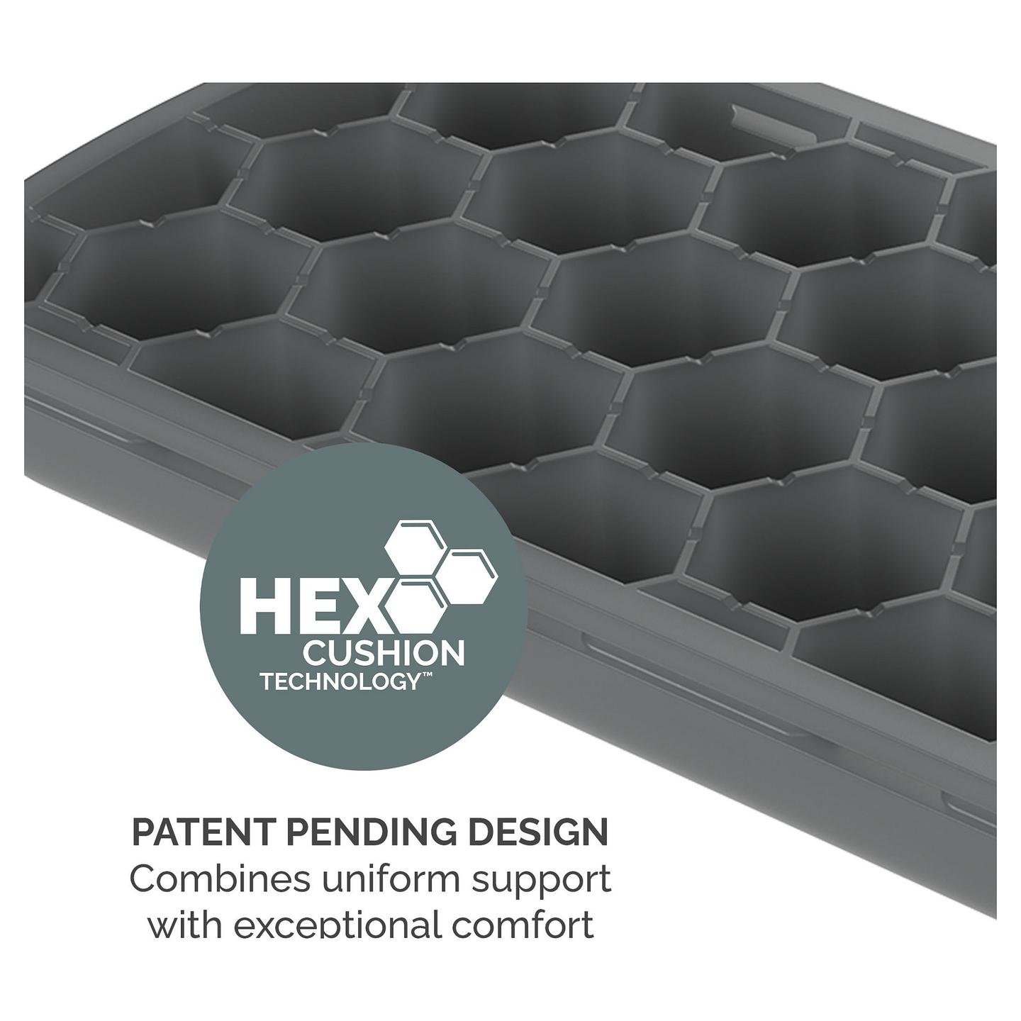 Mbështetëse për Kyçin Fellowes Breyta / Për Maus / Silikon / 18 × 6 cm / Microban / HEX Cushion / Antibakteriale - Gri - 5