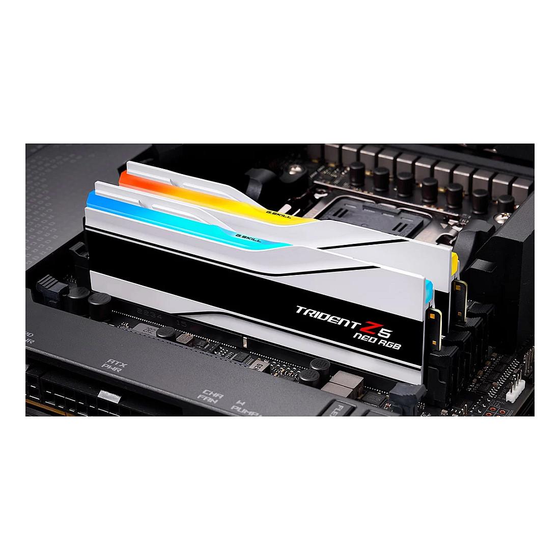 RAM Memorie DDR5 G.Skill Trident Z5 Neo RGB / 48GB (2x24GB) / UDIMM / 6400MT/s / CL32 / 288-pin - Bardhë - 8