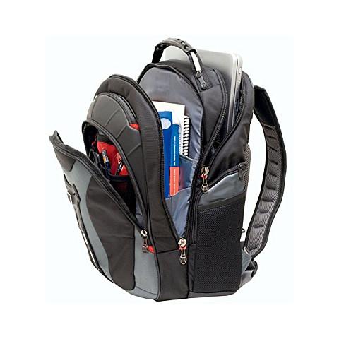 Çantë për laptop Wenger SwissGear Pegasus 600639 / Backpack / 17" / 25 L / 84% Polyester + 16% PVC / Triple Protect / Tablet Compartment / SmartOrg Organizer / CaseBase / Trolley Strap - Blu/Zezë - 4