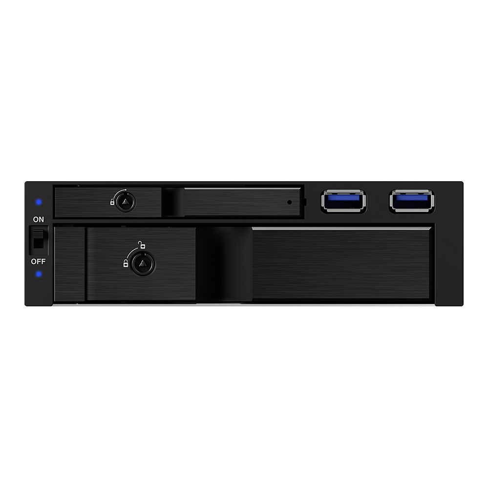 Aksesor për Disqe ICY BOX IB-174SSK-U / 5.25" / SATA - Zezë - 9