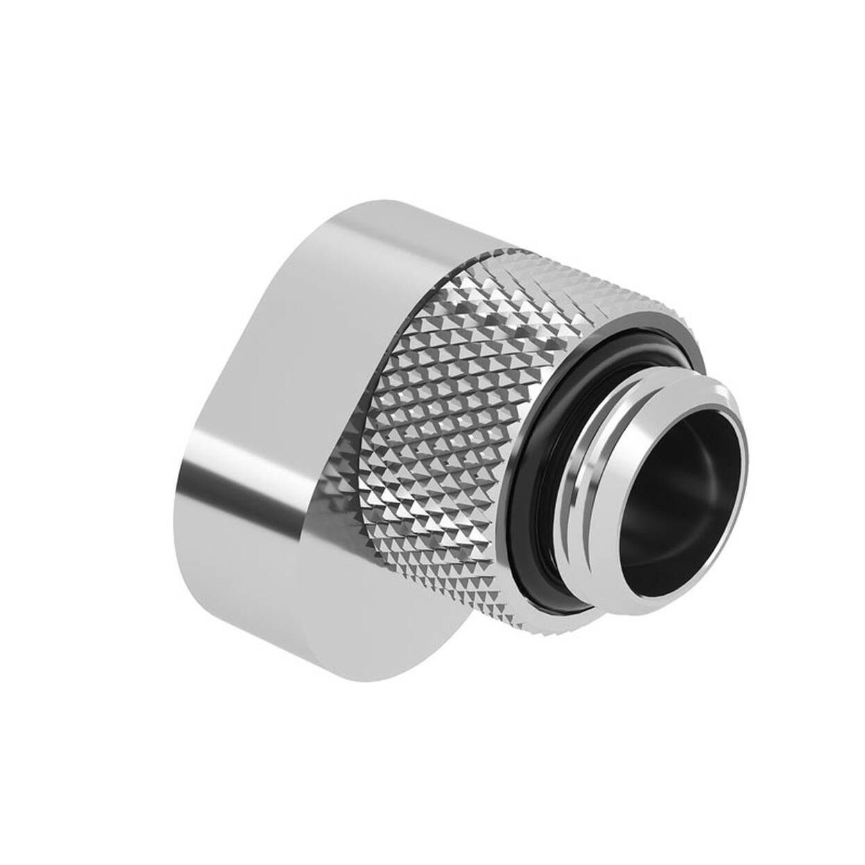 Adapter për Ftohje Barrow TX360PZ S, G1/4" Mashkull në G1/4" Femër, Offset 6mm, Rrotullues 360° - Argjend