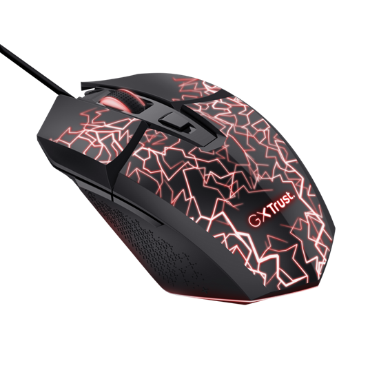 Maus Gaming Trust GXT 113 Felox / Wired / 200-6400 DPI / 6 Butona / LED Shumëngjyrësh - Zezë - 4