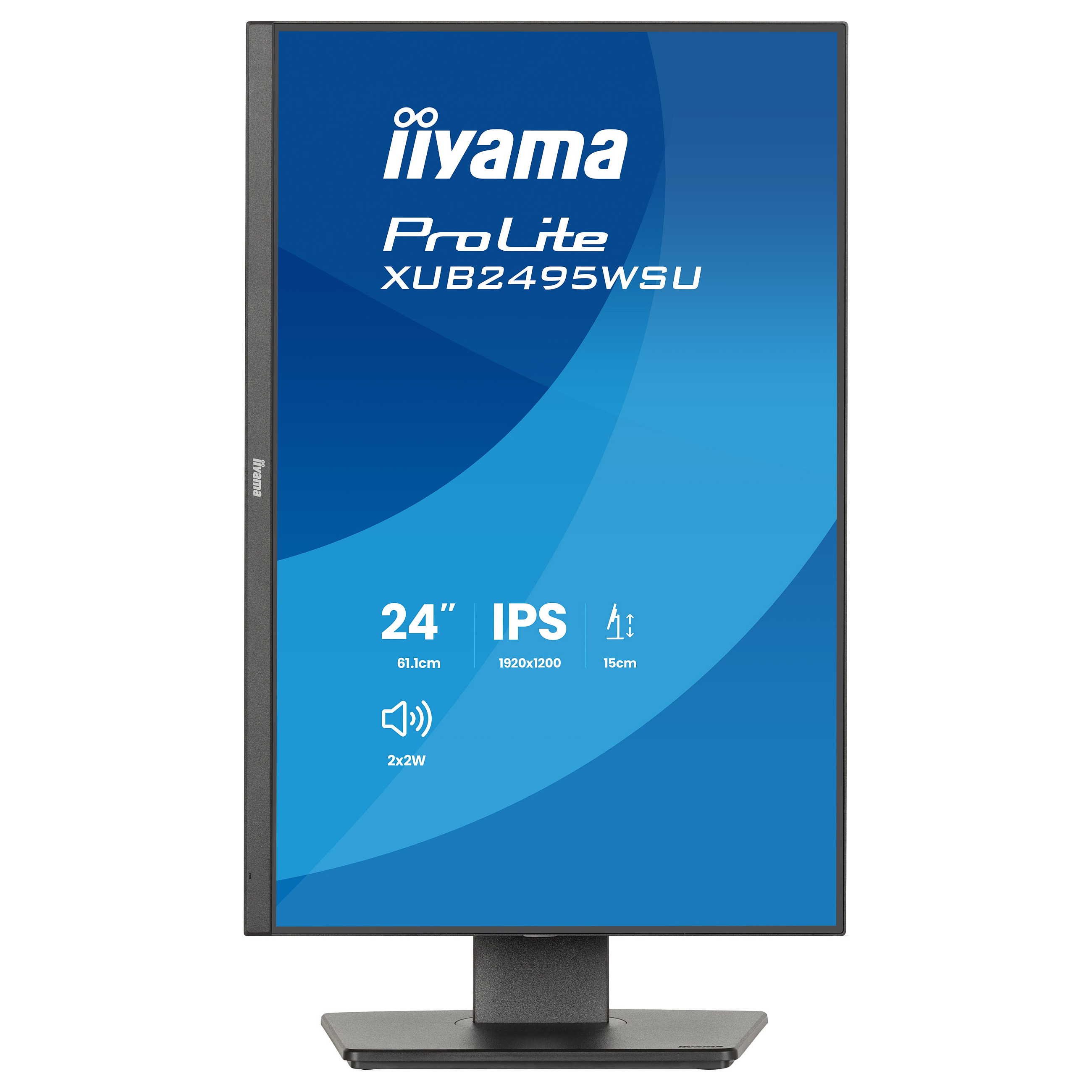 Monitor iiyama ProLite XB2495WSU-B1 / 24.1" / WUXGA IPS / 100Hz / 4ms / HDMI+DisplayPort+USB-Hub - Zezë - 4