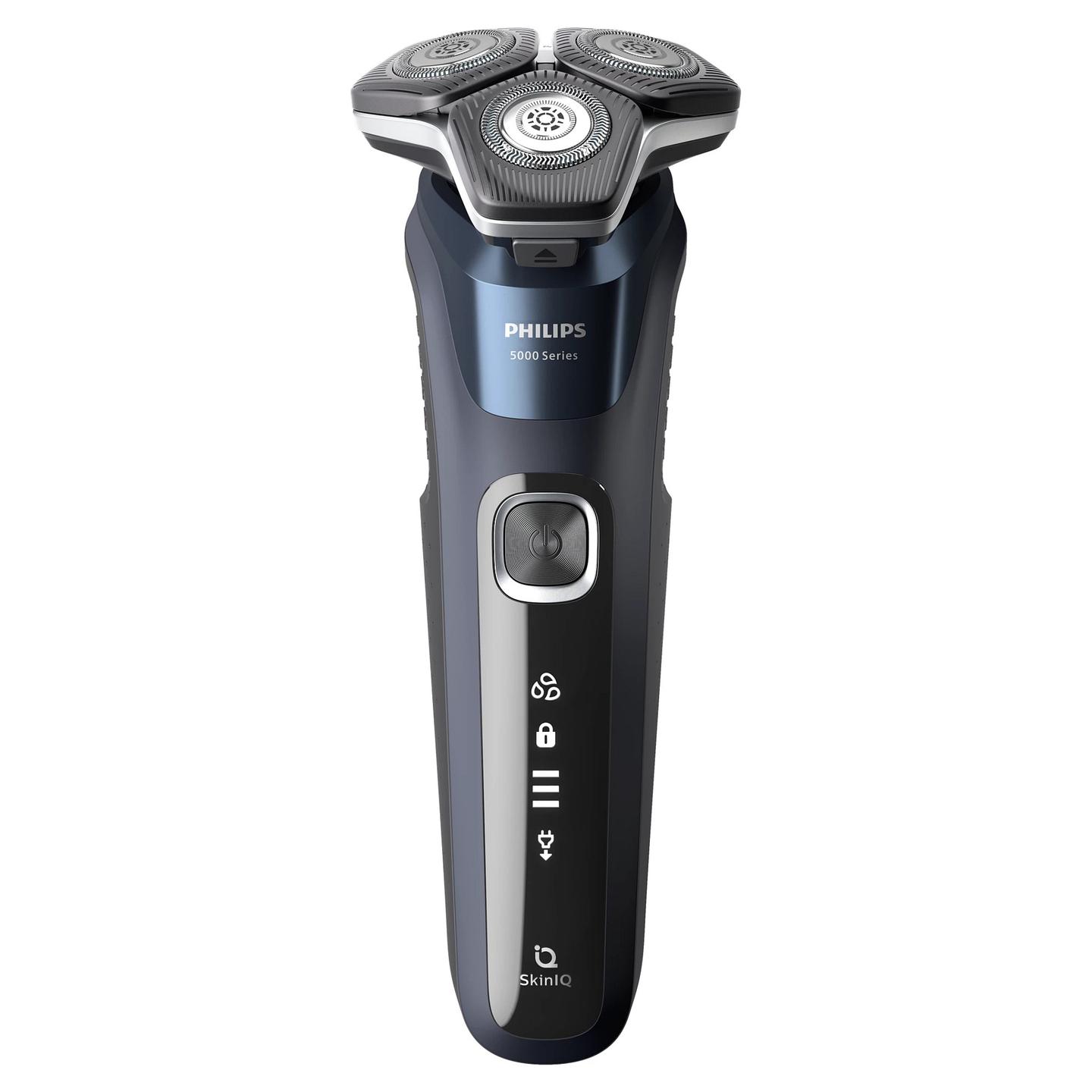 MakinĂ« pĂ«r Rroje Philips S5885/25 Series 5000 / Wet & Dry / SteelPrecision / Koka 360° / Sensor Power Adapt / 60 Minuta â Blu e errĂ«t/ZezĂ« - 2