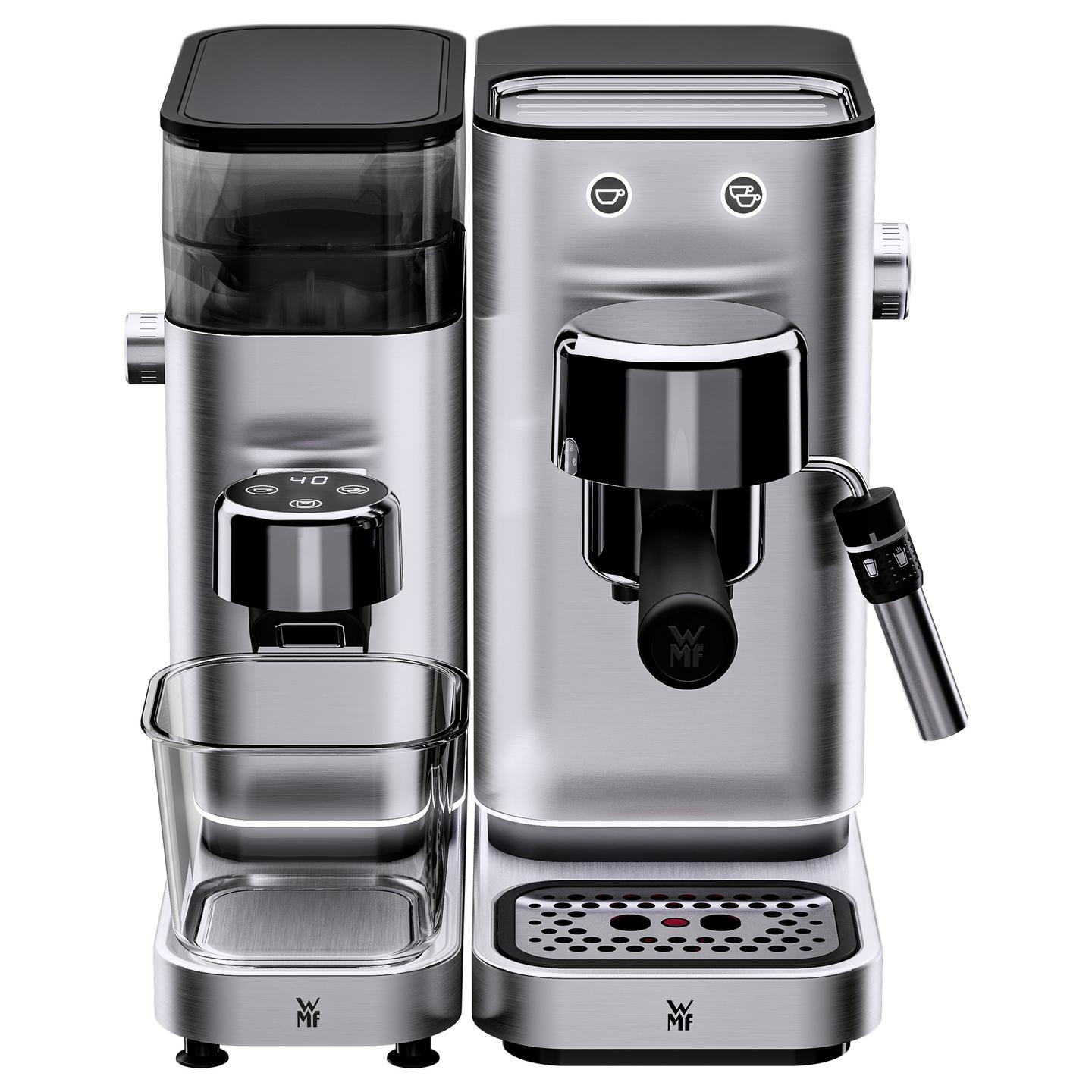 Aparat Manual për Espresso WMF Lumero 04.1237.0011, 1350 W, 15 bar, Rezervuar 1.4 L – Argjend/Zezë - 10