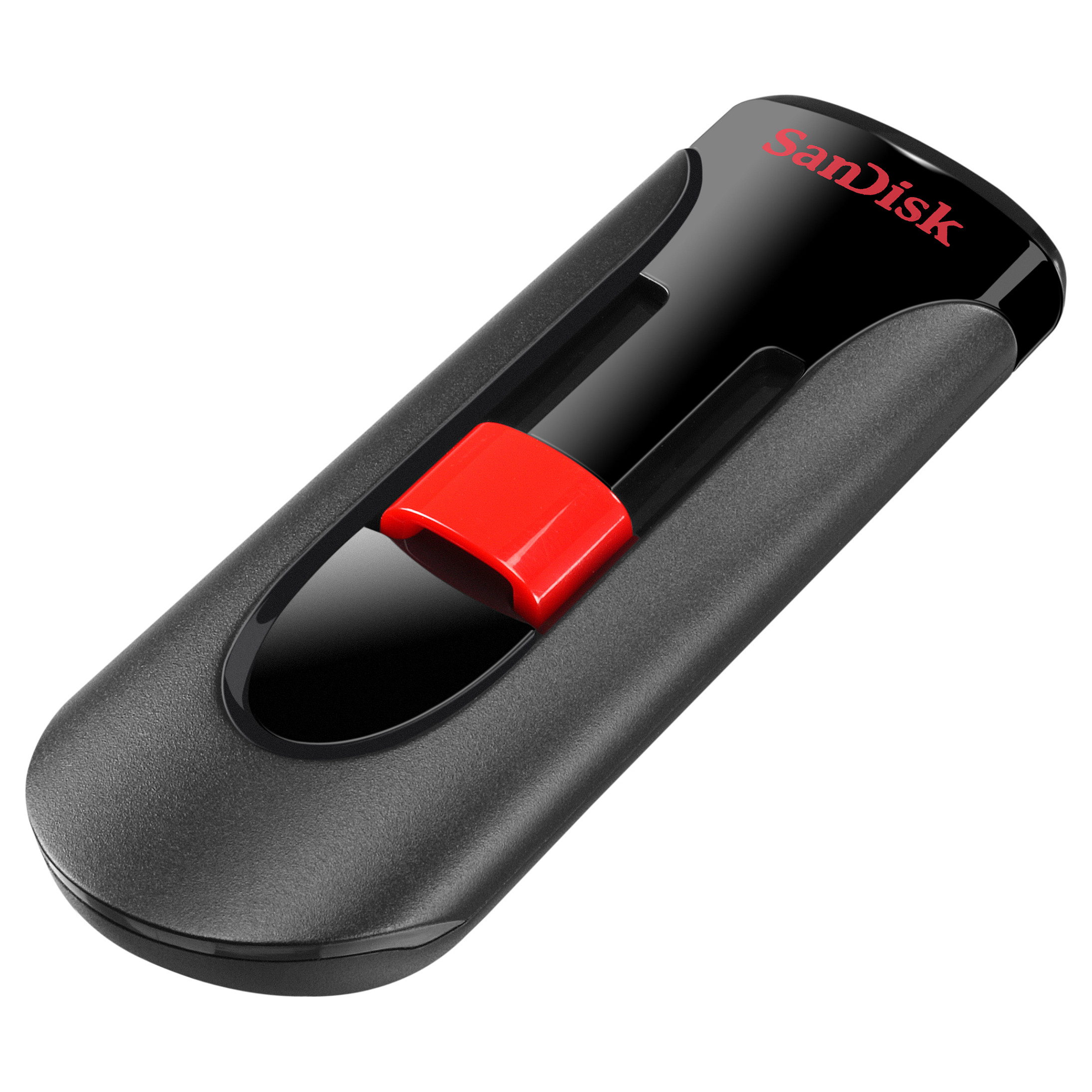 USB Flash Drive SanDisk Cruzer Glide / SDCZ60-128G-B35 / 128GB / USB 2.0 / SecureAccess - Zezë/Kuqe - 4