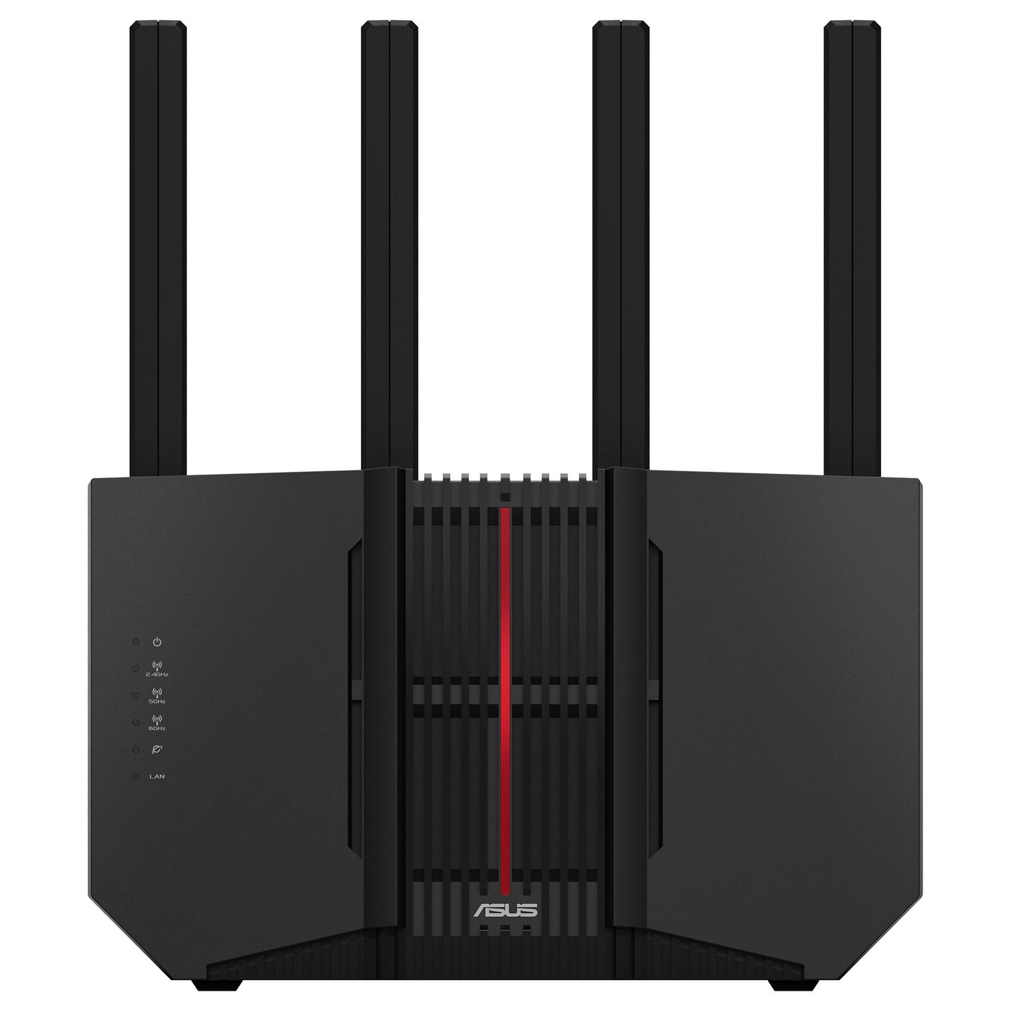 Ruter ASUS RT-BE92U, Wi-Fi 7 BE9700, Tri-Band, 1× 10GbE + 4× 2.5GbE - Zezë