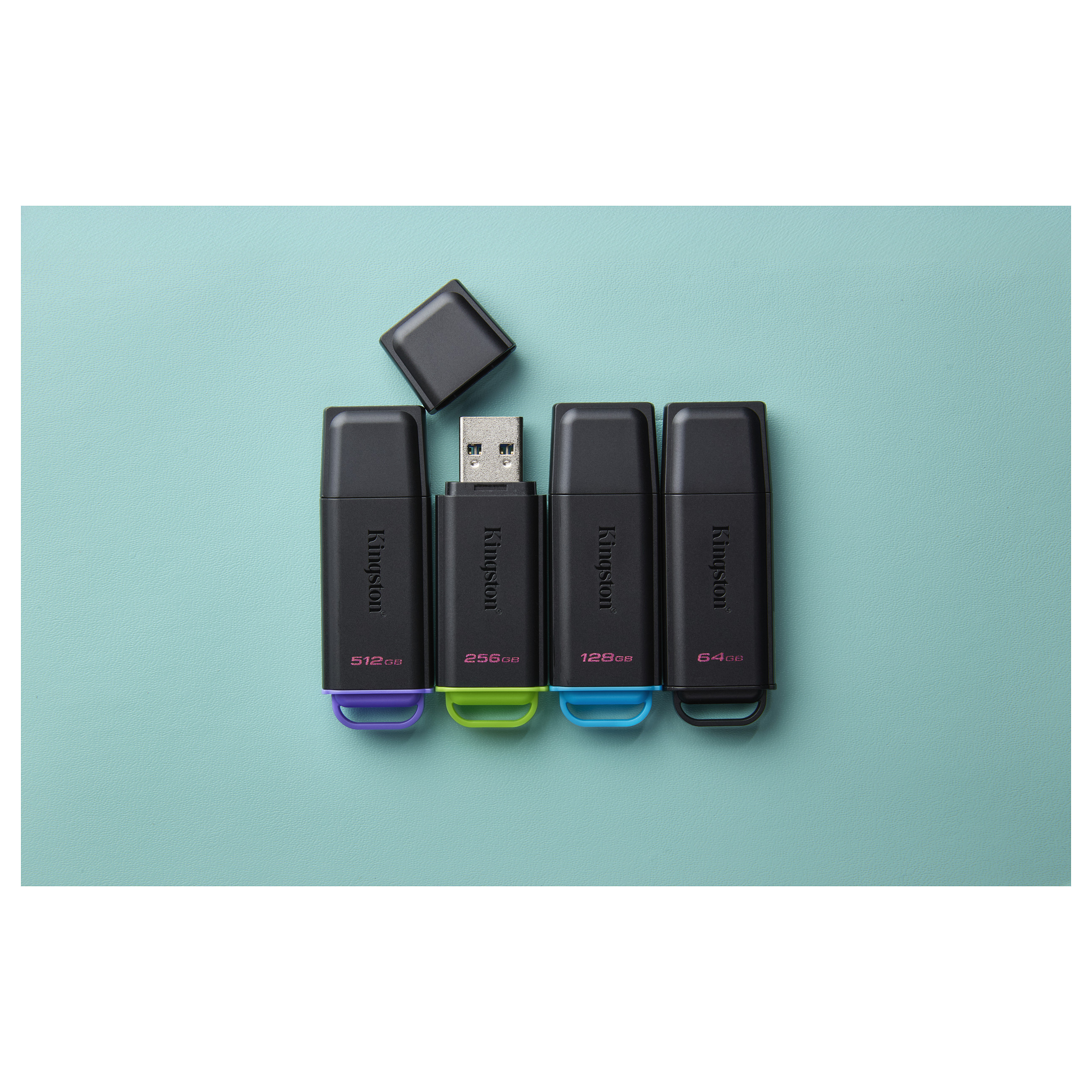USB Flash Drive Kingston Technology DataTraveler Exodia / 128GB / USB Type-A / USB 3.2 Gen 1 - Zezë/Blu - 7
