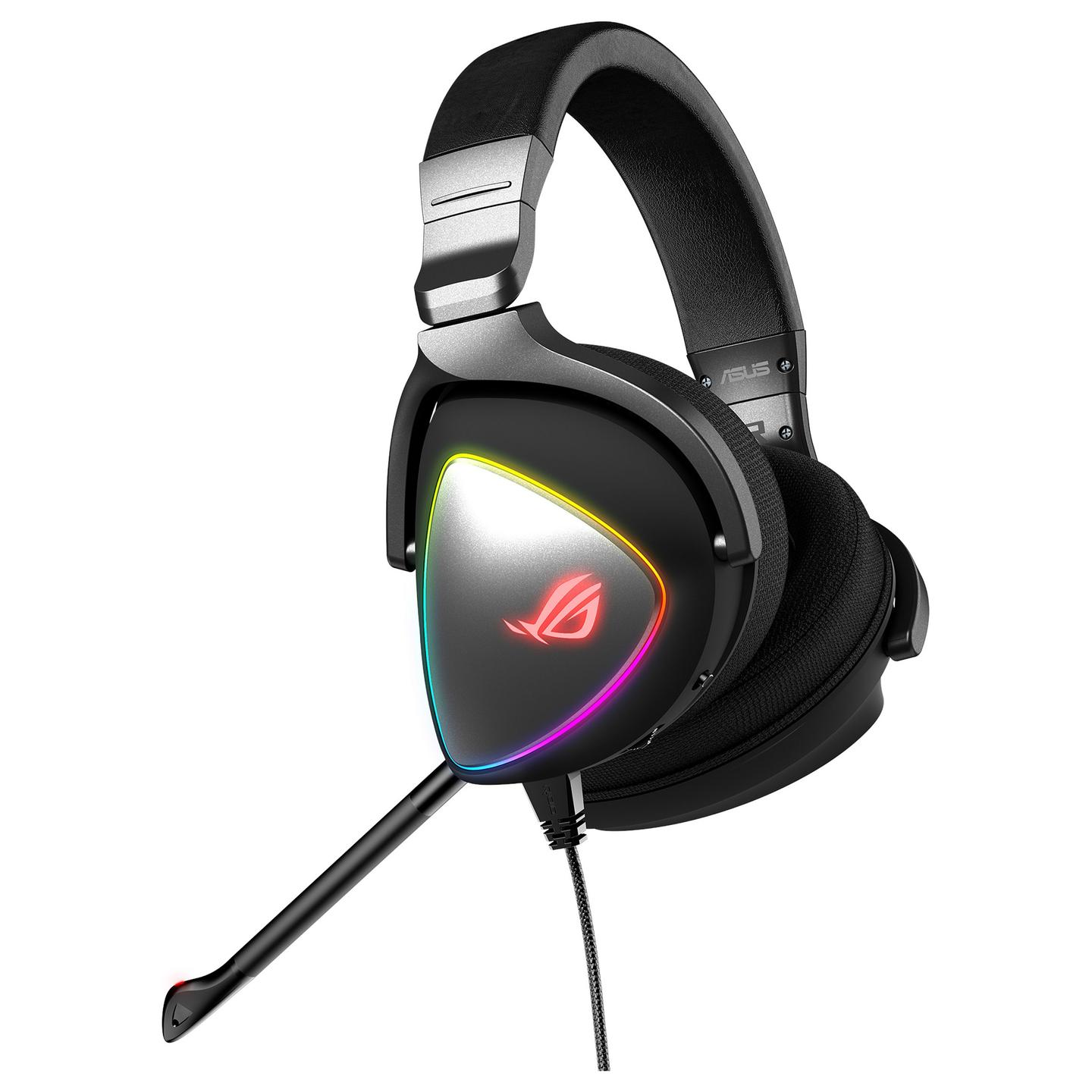 Kufje Gaming ASUS ROG Delta / USB-C / USB-A / 50mm / Hi-Res ESS Quad-DAC / RGB - Zezë - 3