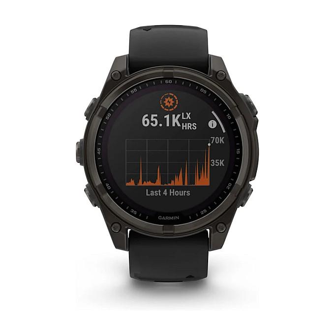 Orë e mençur Garmin fēnix 8 Solar Sapphire, 47mm, GPS Multi-Band, 32GB - Zezë/Hiri - 2