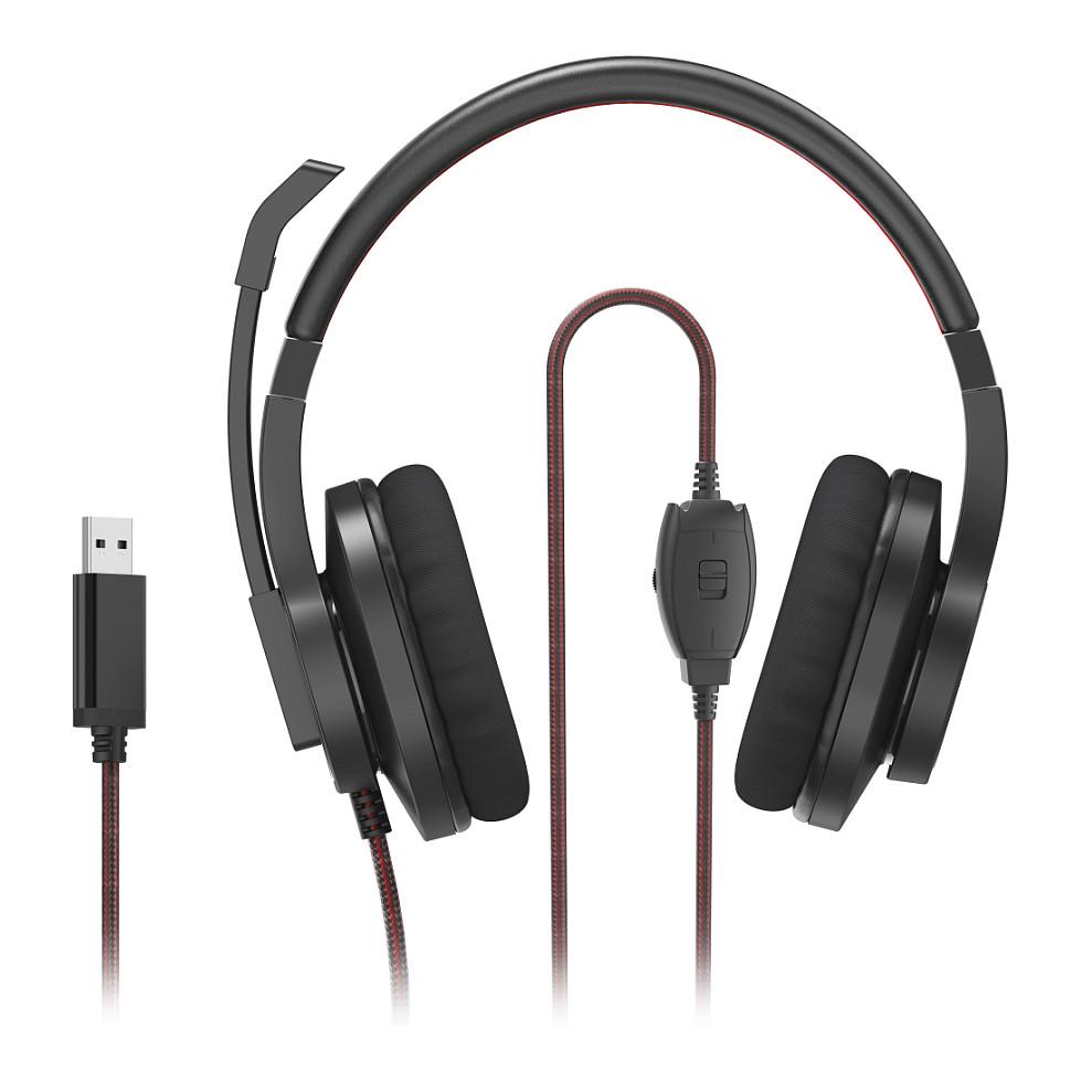 Kufje me Kabllo Hama HS-USB400 V2, Stereo, USB – Zezë - 3