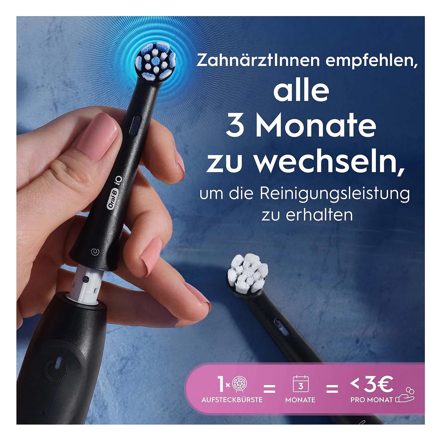 Koka zëvendësuese Oral-B iO Gentle Care, 4 copë - Zezë - 4