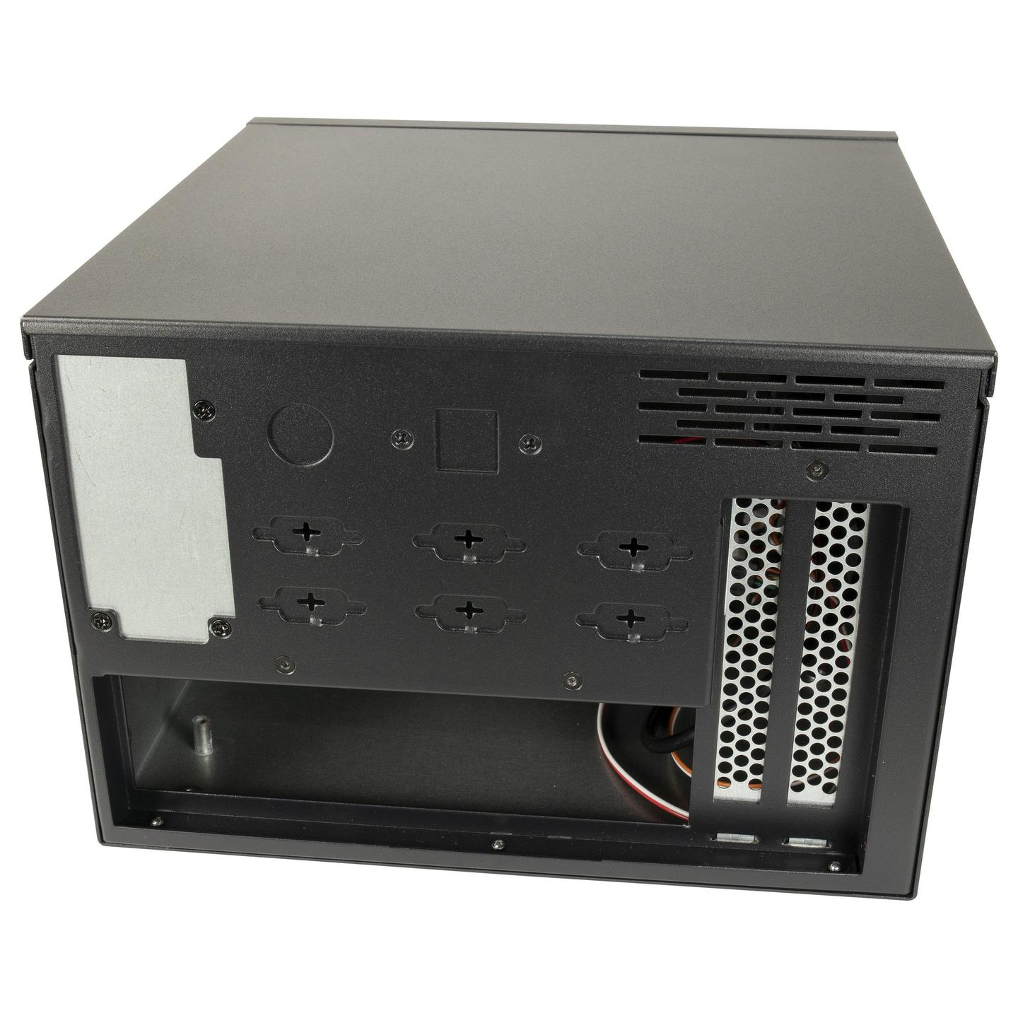 Kasë Inter-Tech IPC S31B, Mini-ITX, Mini-Tower, 1x 80mm Fan, 2x USB 2.0 - Zezë - 11