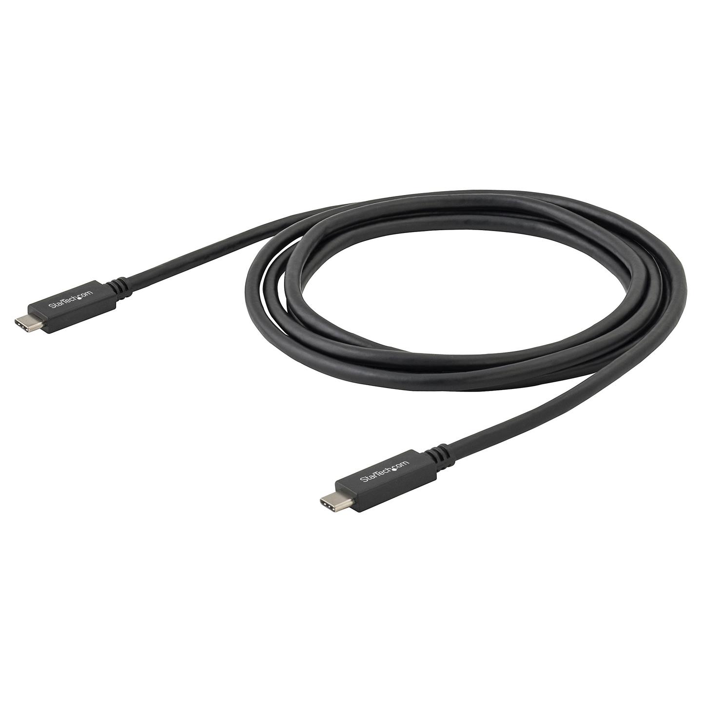 Kabllo USB StarTech.com USB315CC2M / USB-C në USB-C / USB 3.2 Gen 1 / 5 Gbit/s / PD 60W / 3A / 4K 60Hz / 2m - Zezë - 4