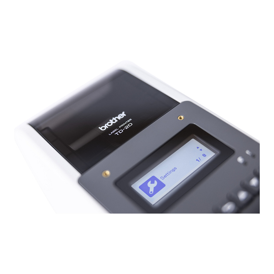 Printer Etiketash Brother TD-2320DSA203 / Direkt Termal / 203 × 203 DPI / 152 mm/s / Wi-Fi, Bluetooth, Ethernet, USB & RS-232 – Zezë/Hiri - 7