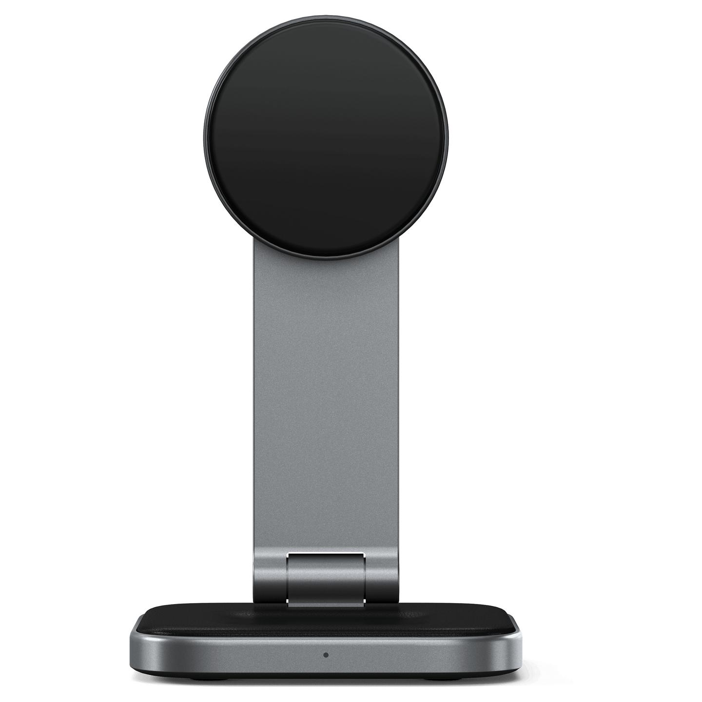 Karikues Satechi ST-Q21FM / 2-in-1 / Qi2 / 15W / 5W / Foldable / USB-C / iPhone & AirPods - Gri - 3
