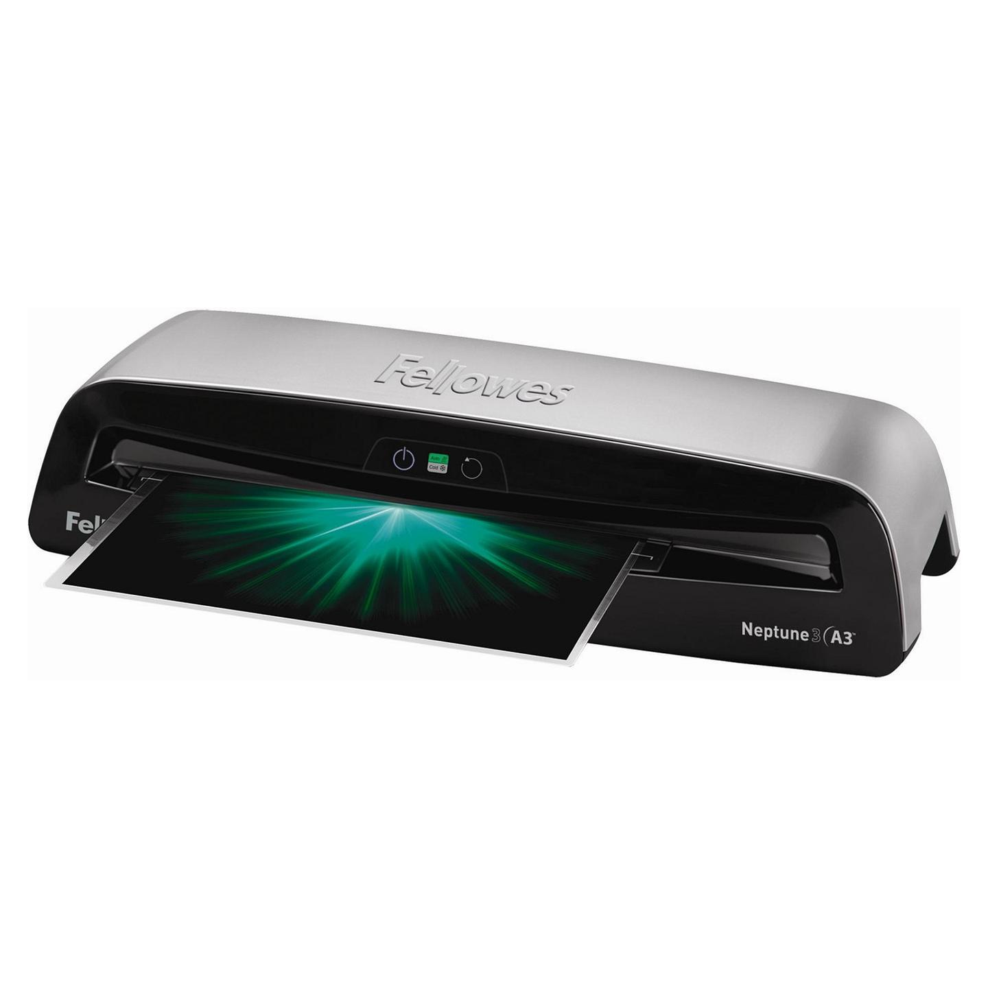 Laminator Fellowes Neptune 3 A3, 4 Rula, Hot & Cold, 80–175µm, 600mm/min, AutoSense - Argjend, Zezë - 3
