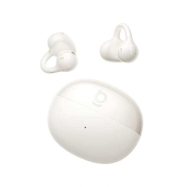 Kufje pa kabllo Baseus Bass BC1 / Open-Ear / Bluetooth 6.0 / 12 mm / AI Bass / Multipoint / 4 Mikrofona – Bardhë - 3