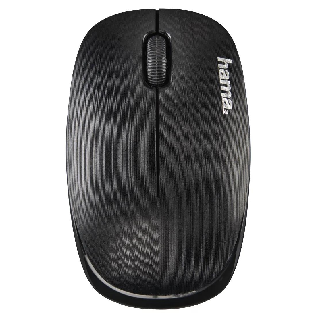 Maus pa kabllo Hama MW-110 / 00182625 / Sensor Optik / 1000 DPI / Lidhja Wireless 2.4GHz / Bateri AAA – Zezë - 3