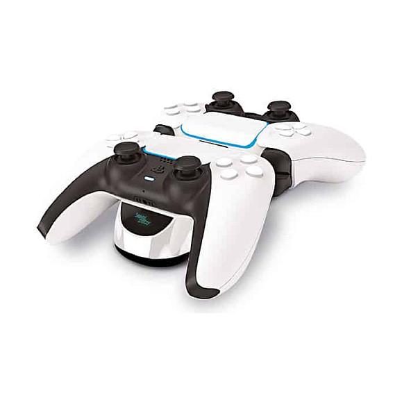 Stacion Karikimi Steelplay JVAPS500005, PS5, 2 KontrollerĂ«, USB-C, 5V/2A â BardhĂ« , ZezĂ«