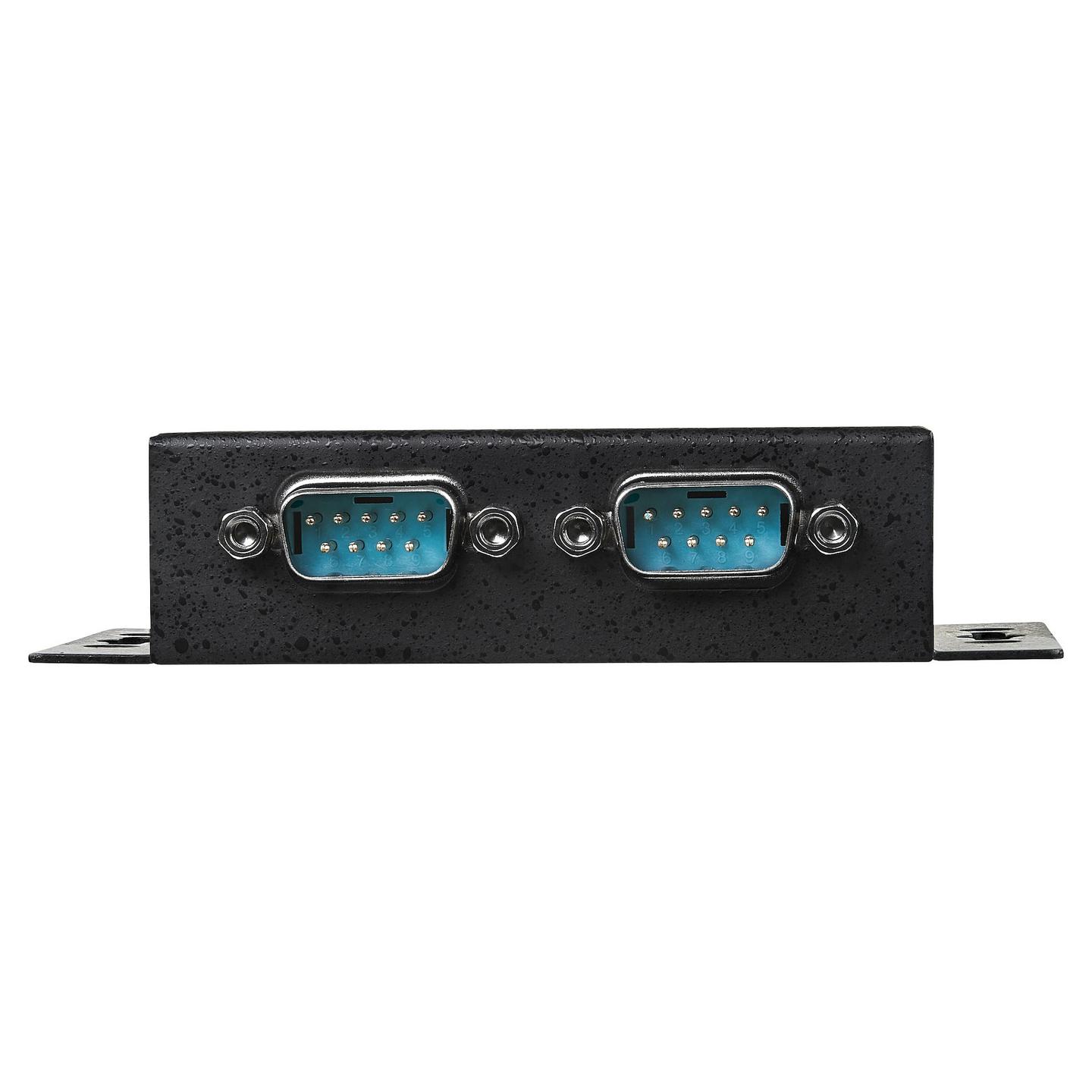 Hub USB në Serial StarTech.com ICUSB2322I , 2x RS-232 , USB 2.0 , FTDI FT232RL , 921.6Kbps , DIN Rail - Zezë - 3