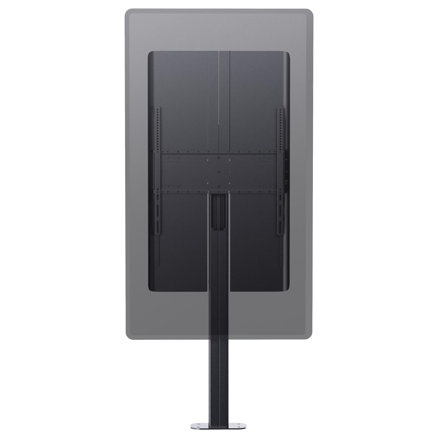 Mbajtëse për Monitor Vision VFM-F1, 55"-85", VESA deri 600 × 400mm, deri 80kg, fikse në dysheme - Zezë - 2