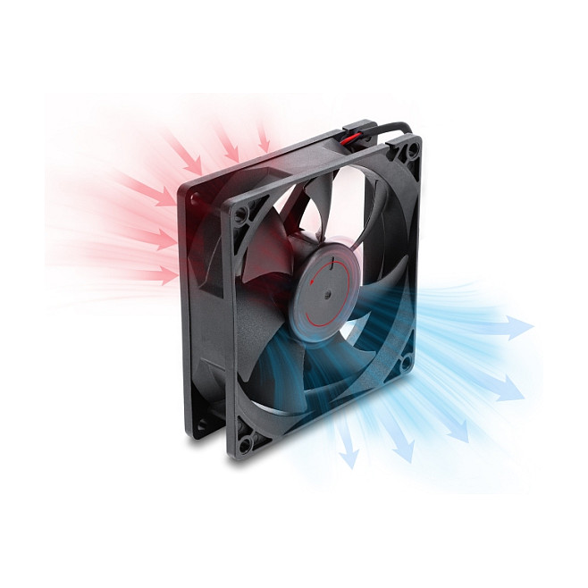 Ftohës për Kasë Delock / 92mm / 2900 RPM / Ball Bearing – Zezë - 2