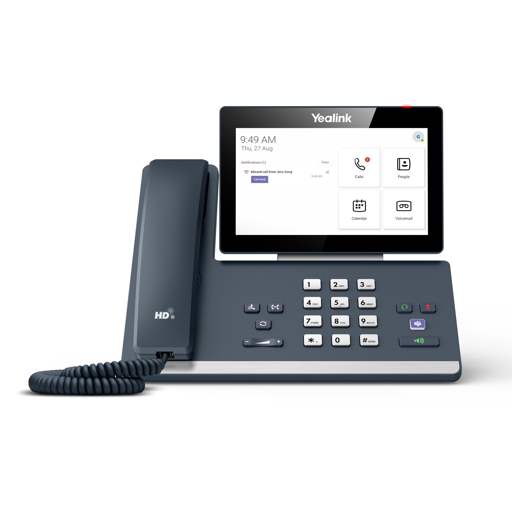 VoIP Yealink MP58 Teams Edition / IP Phone / 7" Touchscreen / Gigabit PoE / Wi-Fi / Bluetooth – Hiri - 4