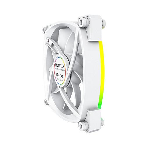 Ftohës për Kasë Montech AX120 / 120mm / 800-1600 RPM / ARGB / PWM / 3-Pack – Bardhë - 7