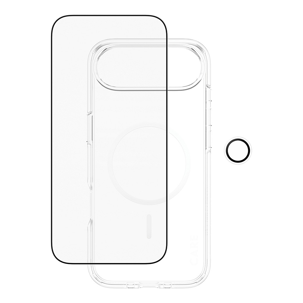 Aksesorë për telefon CARE by PanzerGlass 3-in-1 Flagship Explorer Bundle / Case + Screen Protector + Hoops / MagSafe / iPhone Air - Transparente - 4