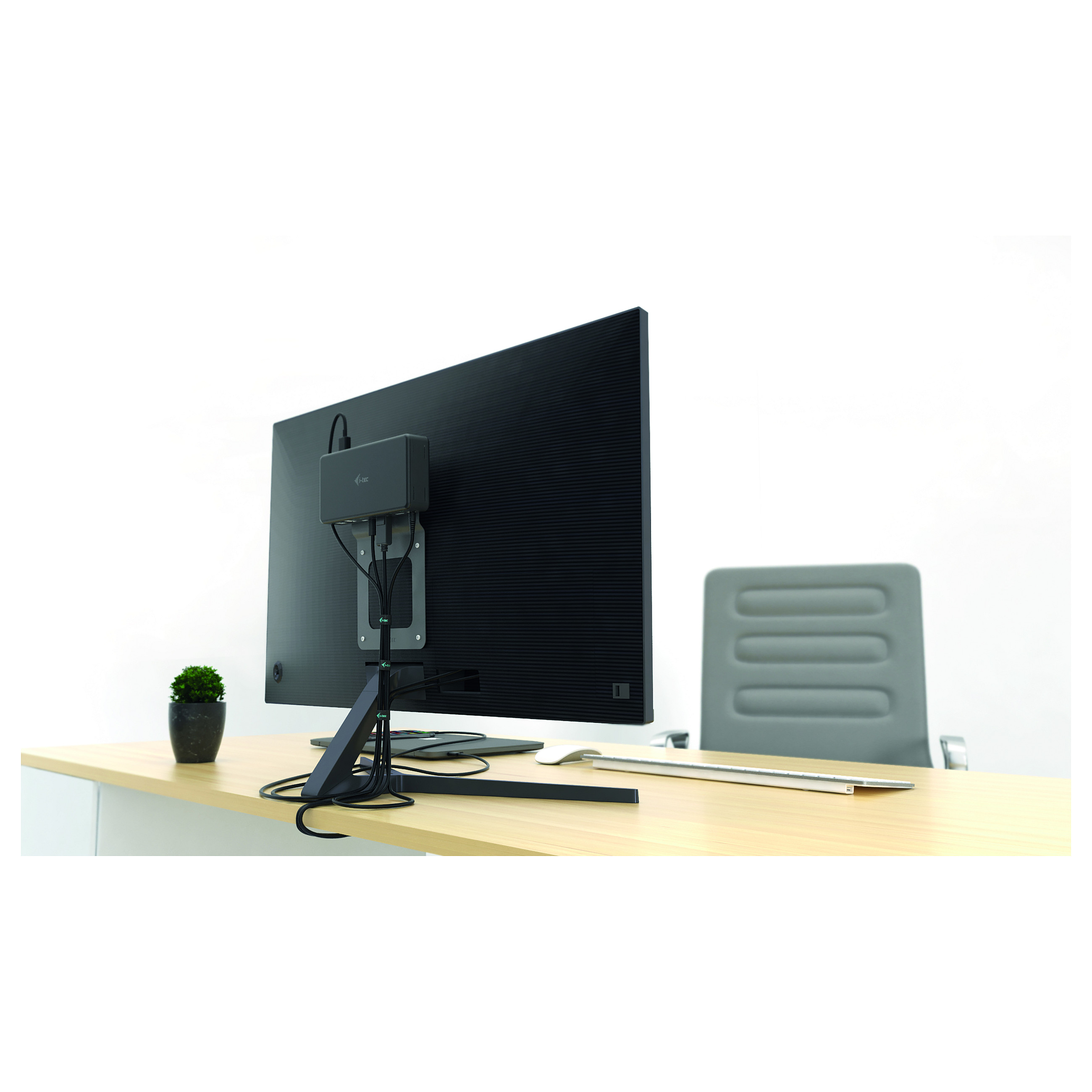 Mbajtëse për Monitor i-tec VESADOCK1 / VESA 75x75 + 100x100 / Metal – Zezë - 3