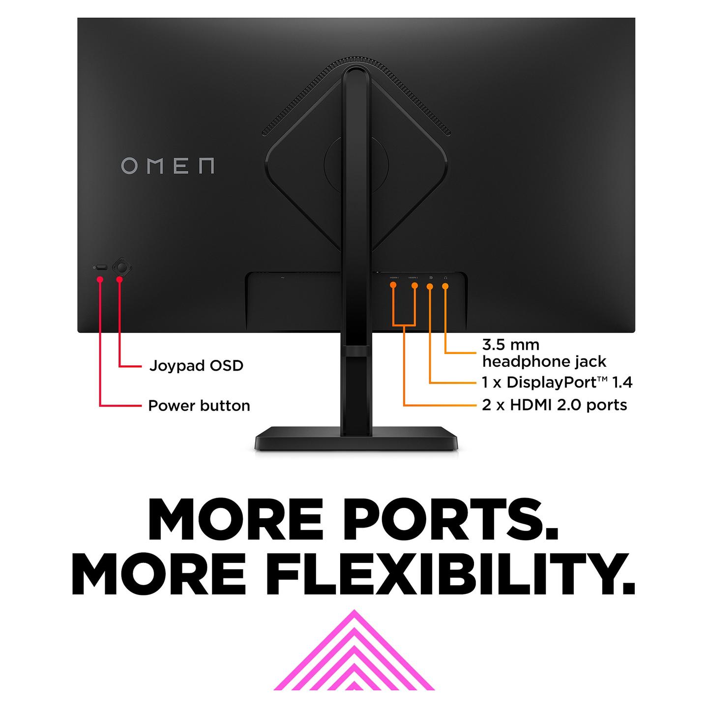 Monitor Gaming HP OMEN 32q, 31.5", QHD IPS, 165Hz, 1ms, HDMI + DisplayPort - Zezë - 8
